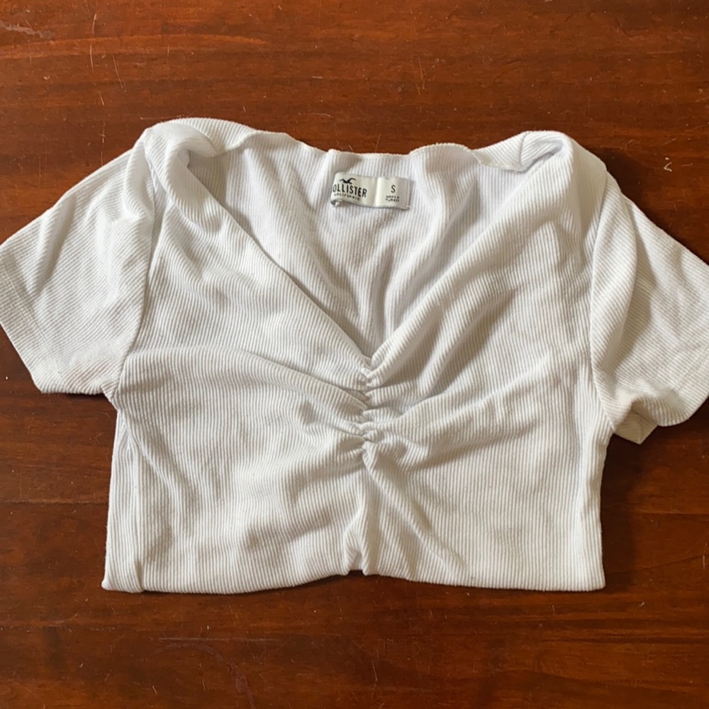White hollister top